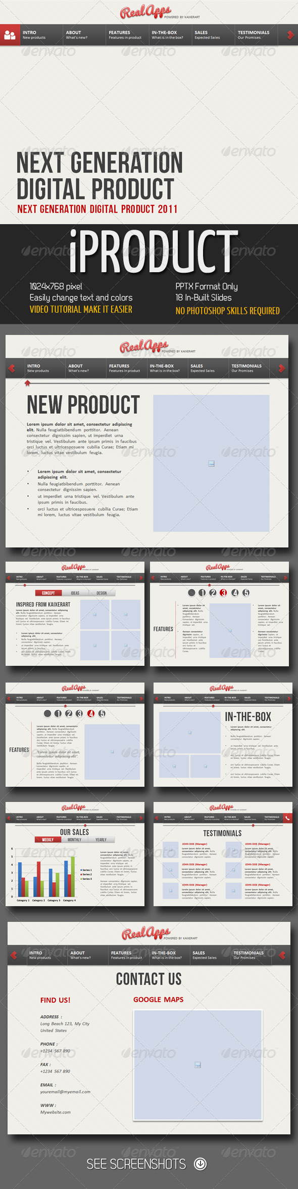 GraphicRiver iProduct PowerPoint Presentation 305612 GraphicRiver iProduct PowerPoint Presentation 305612