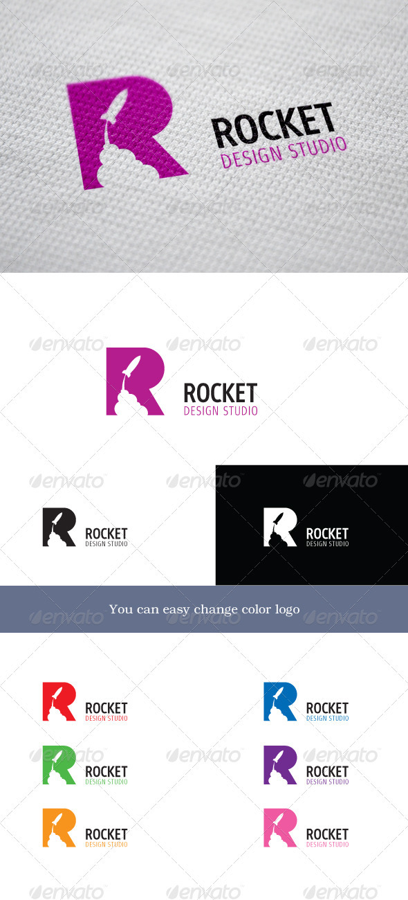 Rocket Design Studio - Letters Logo Templates