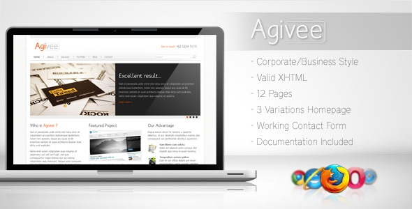 Agivee - Corporate Business Template - Corporate Site Templates