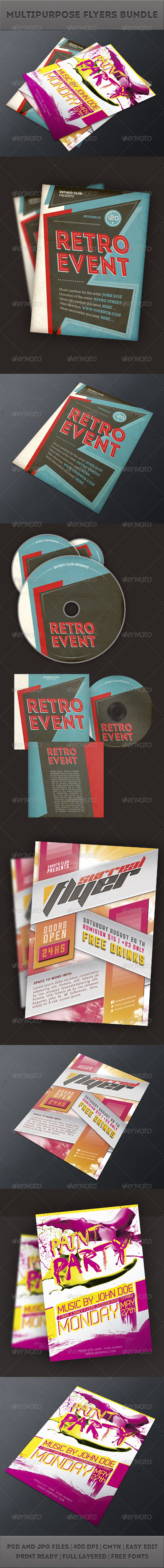 Multipurpose Flyers Bundle - Events Flyers