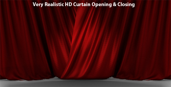 Animated Closing Curtains