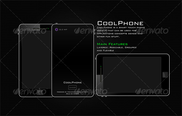 GraphicRiver CoolPhone Smart Touch Mobile Phone 303698 GraphicRiver CoolPhone Smart Touch Mobile Phone 303698