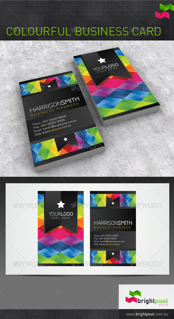 Colourful Business Card - Creative Business Cards