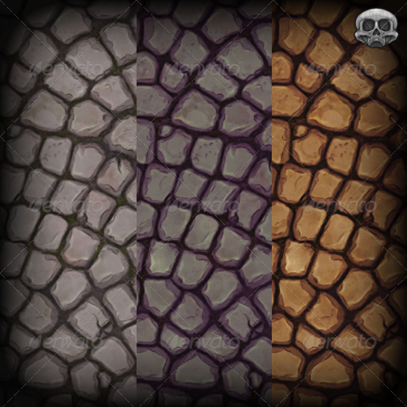 Curved Stone Floor Texture Tile - 3DOcean Item for Sale