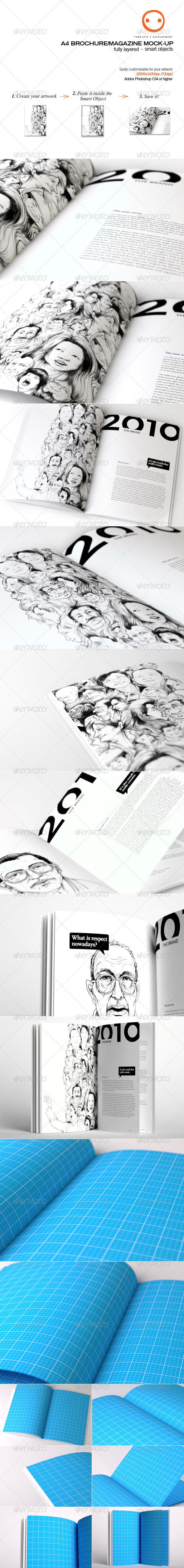 GraphicRiver A4 Brochure Magazine Mock-up 2937609 GraphicRiver A4 Brochure Magazine Mock-up 2937609