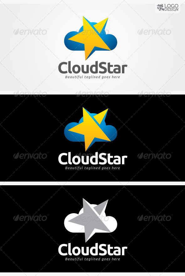 Cloud Star - Nature Logo Templates