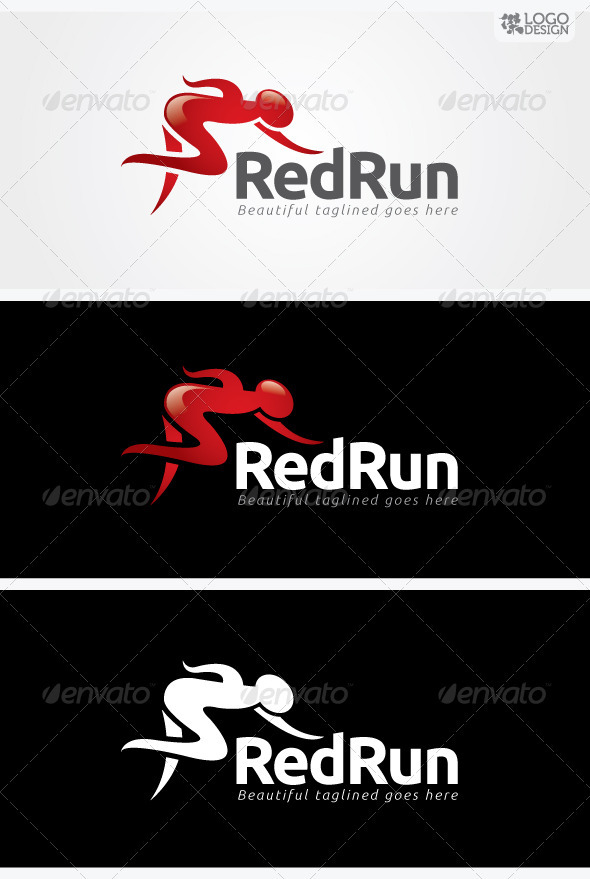 RedRun - Humans Logo Templates