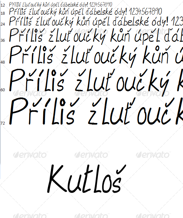Font Kutlos - Hand-writing Script