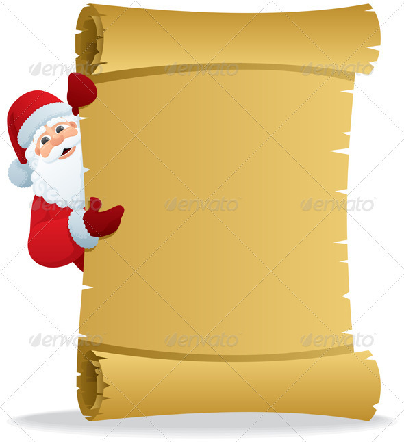 Santa Scroll 2 - Characters Vectors