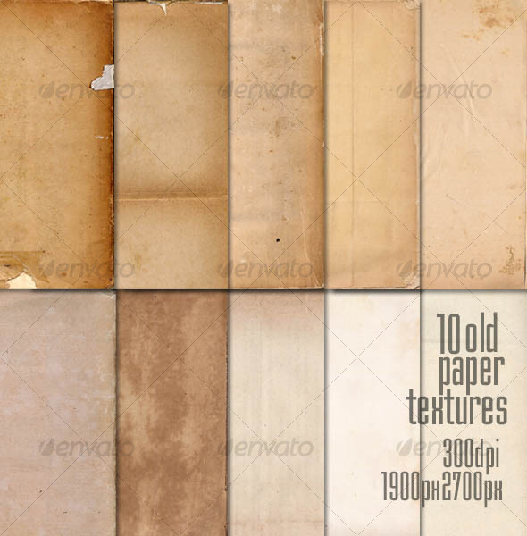 GraphicRiver 10 Old Paper Textures 105584 GraphicRiver 10 Old Paper Textures 105584