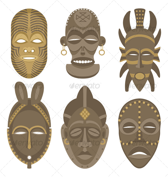 GraphicRiver African Masks 85900 GraphicRiver African Masks 85900