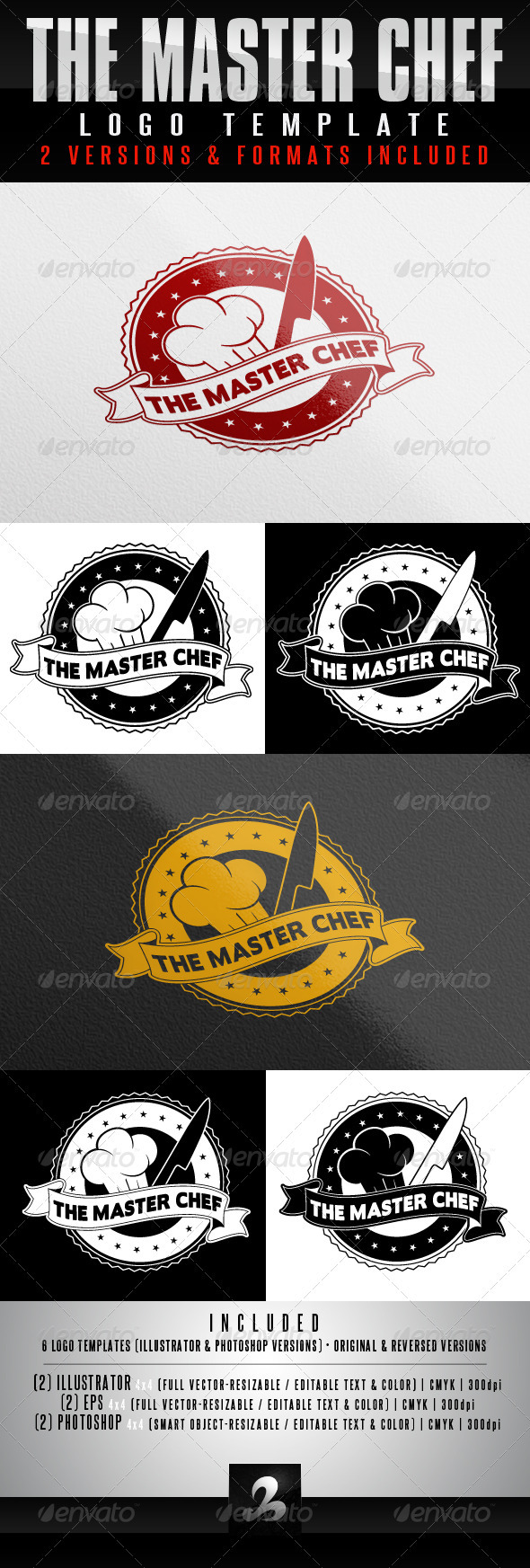 Chef Logo Templates - Food Logo Templates