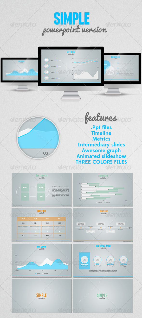 GraphicRiver SIMPLE Powerpoint presentation 2970723 GraphicRiver SIMPLE Powerpoint presentation 2970723