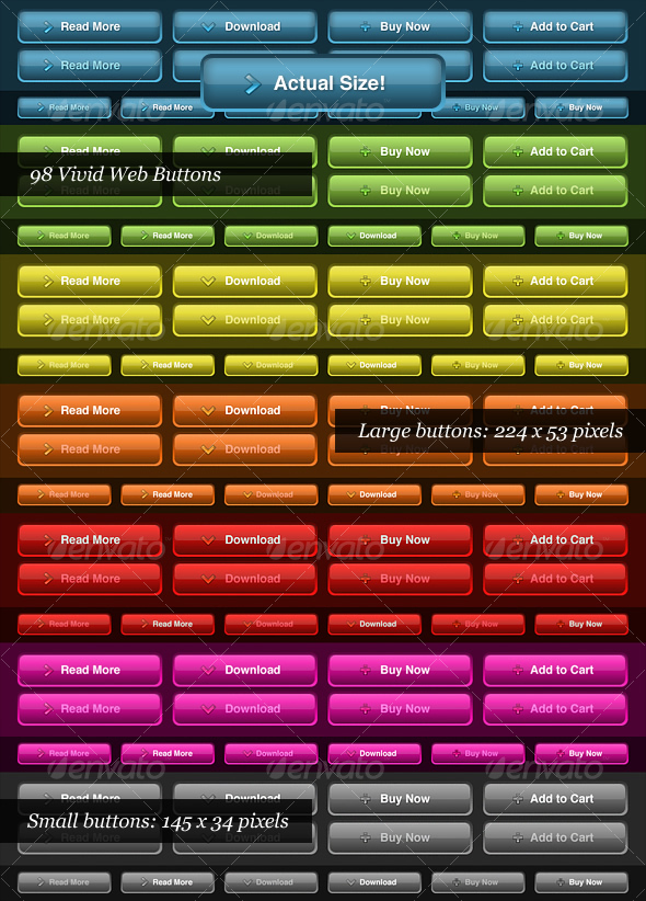 GraphicRiver Vivid Color Web Buttons 60212 GraphicRiver Vivid Color Web Buttons 60212