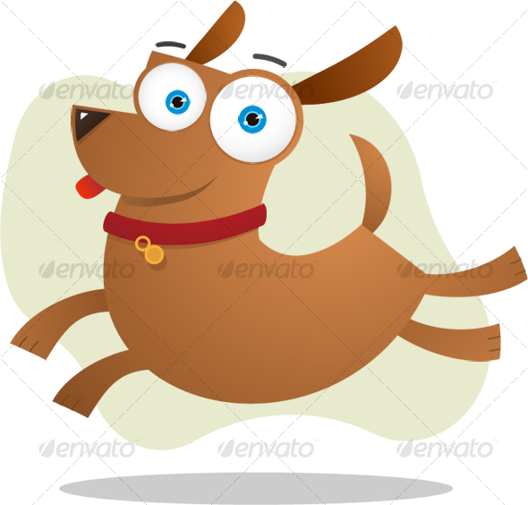 GraphicRiver Brown dog jumping 106046 GraphicRiver Brown dog jumping 106046