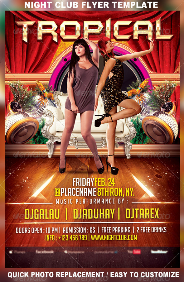 GraphicRiver Your Tropical Place Party Flyer Template 2950371 GraphicRiver Your Tropical Place Party Flyer Template 2950371