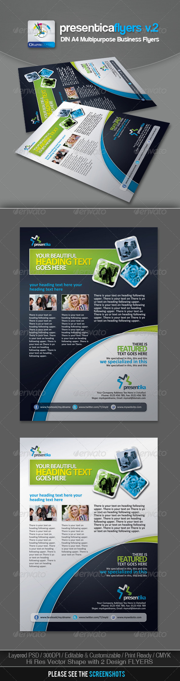 Presentica Corporate Business Flyers v.2 - Corporate Flyers