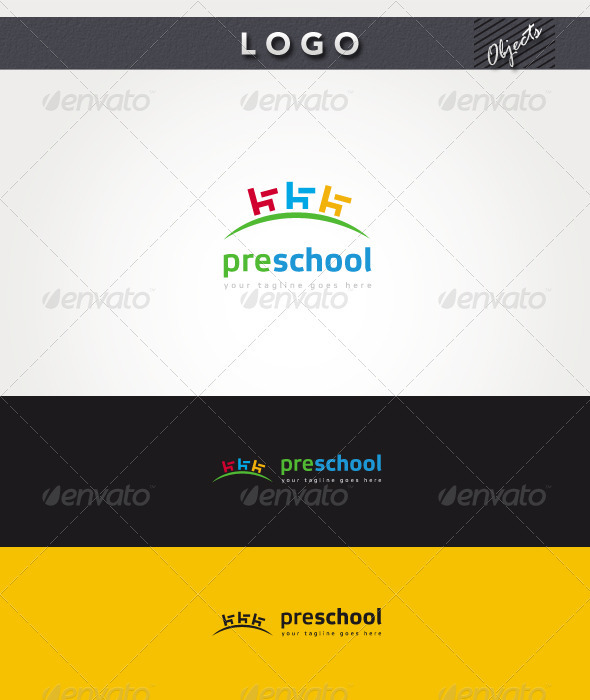 PreSchool Logo - Objects Logo Templates