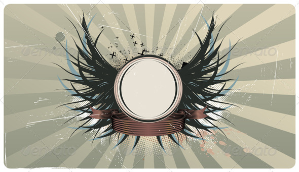 Heraldic shield - Decorative Vectors