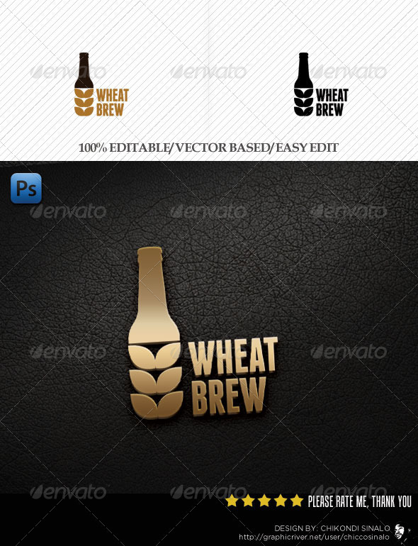 Wheat Brew Logo Template - Abstract Logo Templates