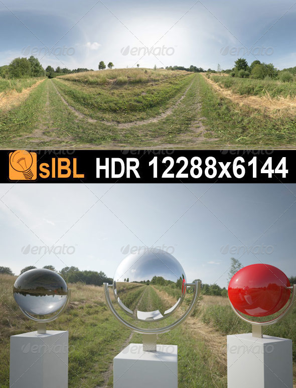 HDR 066 Grass Field sIBL - 3DOcean Item for Sale