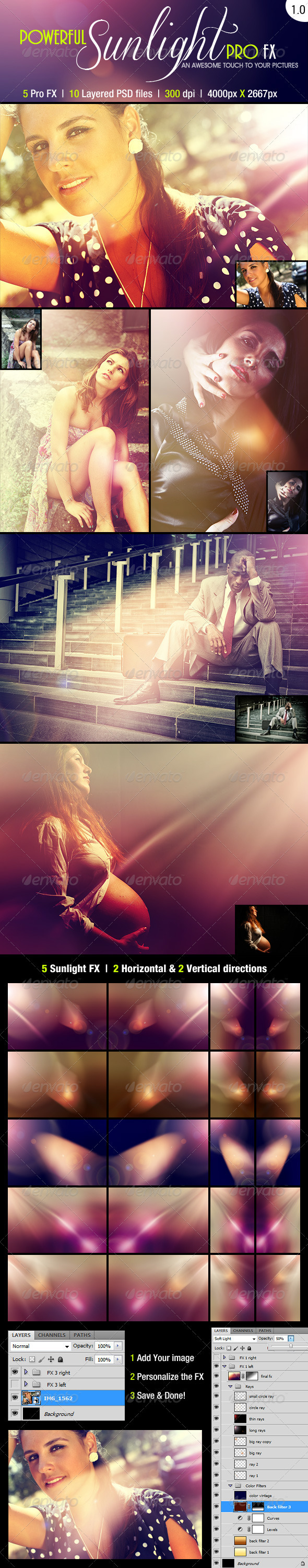Powerful Sunshine Pro Fx | 1.0 - Photo Effects Actions