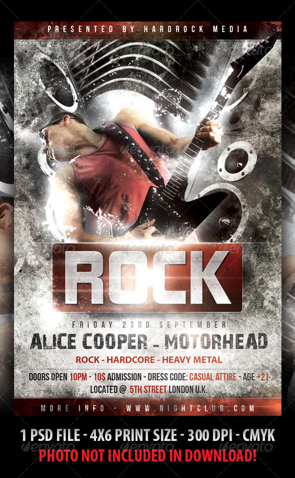 Rock Concert Flyer - Clubs & Parties Events