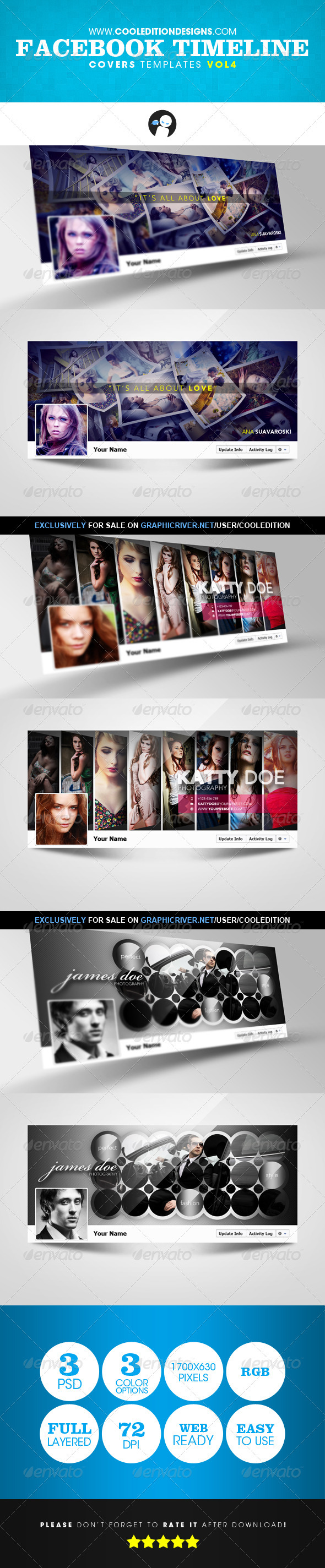 Facebook Timeline Covers Templates VOL4 - Facebook Timeline Covers Social Media