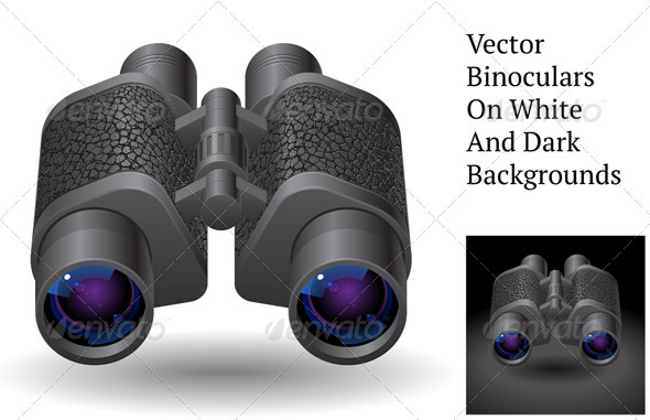 Vector Binoculars - Objects Vectors