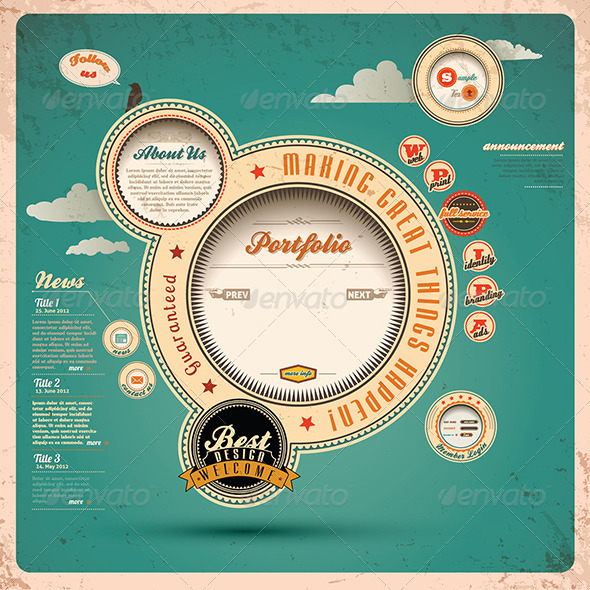 Retro web design. - Web Technology