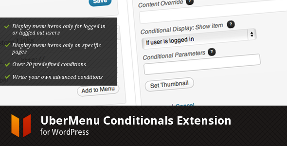 UberMenu - Conditionals Extension - CodeCanyon Item for Sale