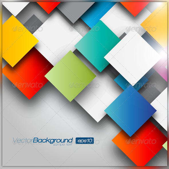 Colorful Squares - Backgrounds Decorative