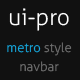 UI-Pro - Simple Metro Style Navigation Bar - CodeCanyon Item for Sale
