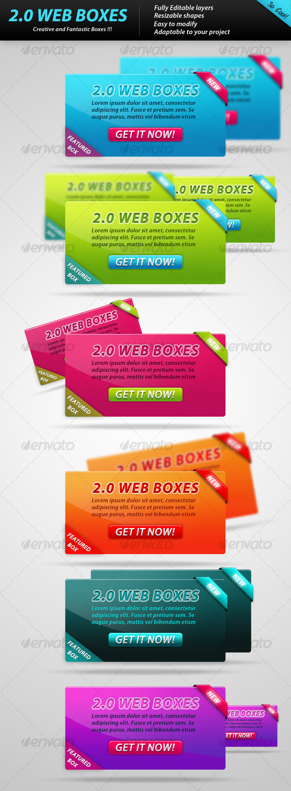 2.0 WEB BOXES - Web Elements