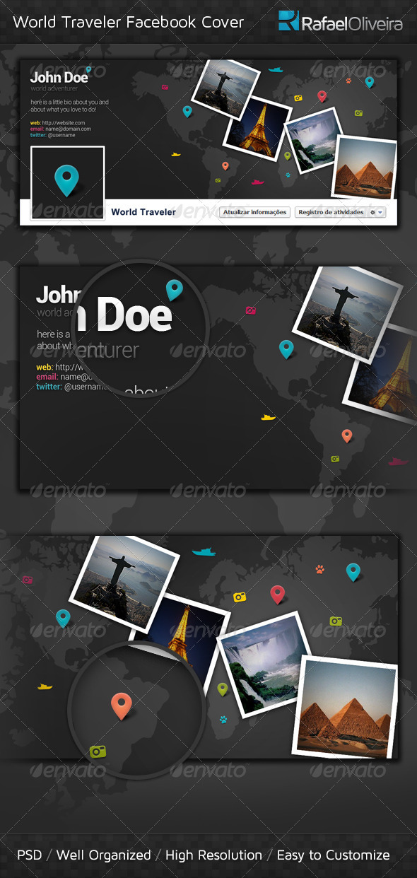 World Traveler Facebook Timeline Cover - Facebook Timeline Covers Social Media