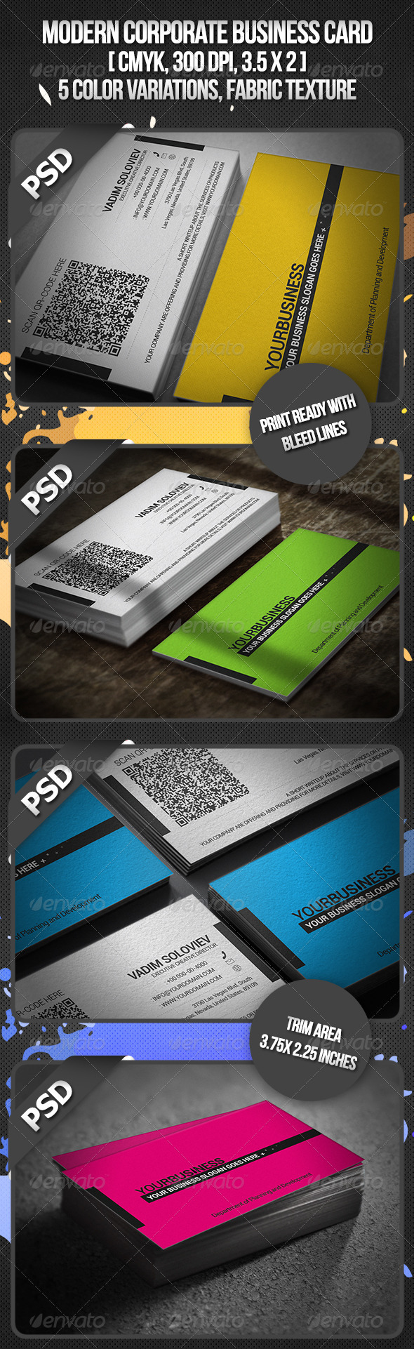 Modern Corporate Business Card - Corporate Business Cards