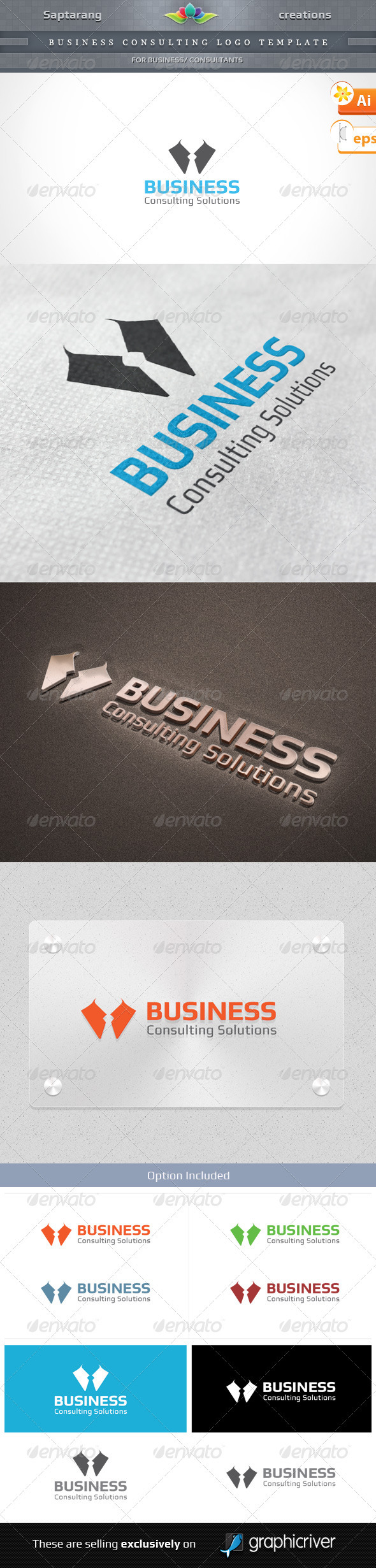 Business Consulting Logo Template - Symbols Logo Templates