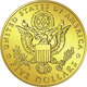 Vector American Money, gold Dollar coin with the i - 1