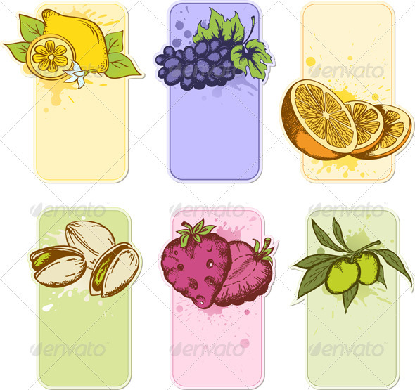 Fruit Labels - Food Objects