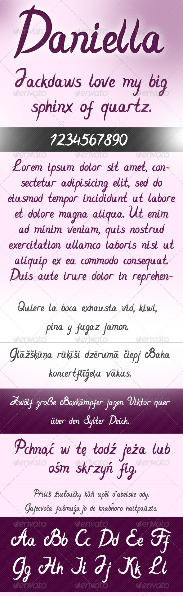 Daniella-Font - Calligraphy Script