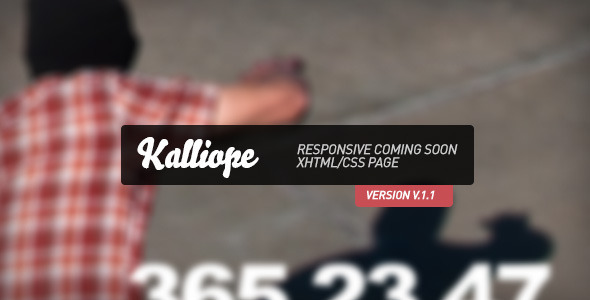 ThemeForest Kalliope Responsive Coming Soon Page 3028840 ThemeForest Kalliope Responsive Coming Soon Page 3028840
