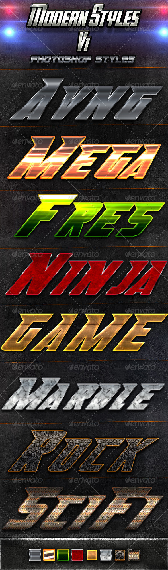 Modern Styles v1 - Text Effects Styles