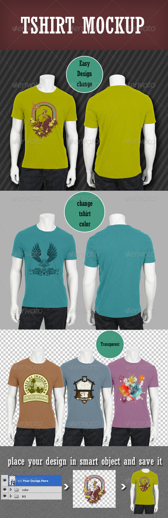 Tshirt Mockup - T-shirts Apparel