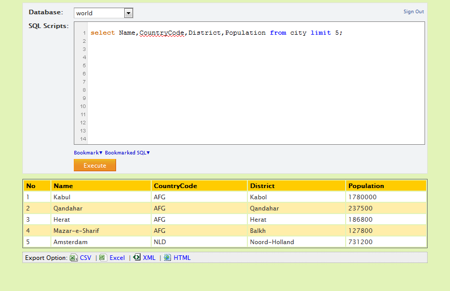 Enhanced SQL Web Console for MySQL - CodeCanyon Item for Sale