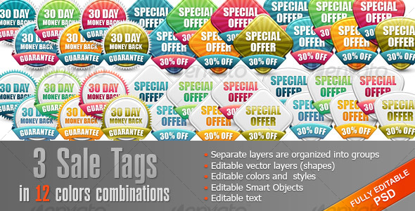 GraphicRiver Set Sale Tags Badges 108036 GraphicRiver Set Sale Tags Badges 108036