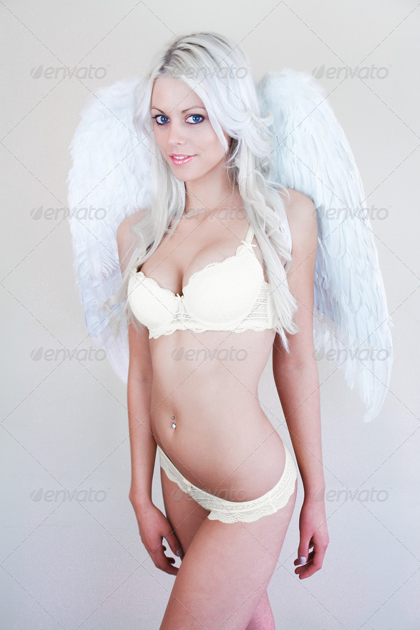 Sexy Lingerie Angel - Stock Photo - Images