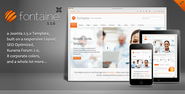 ThemeForest Fontaine Clean Responsive Joomla Template 2593291 ThemeForest Fontaine Clean Responsive Joomla Template 2593291