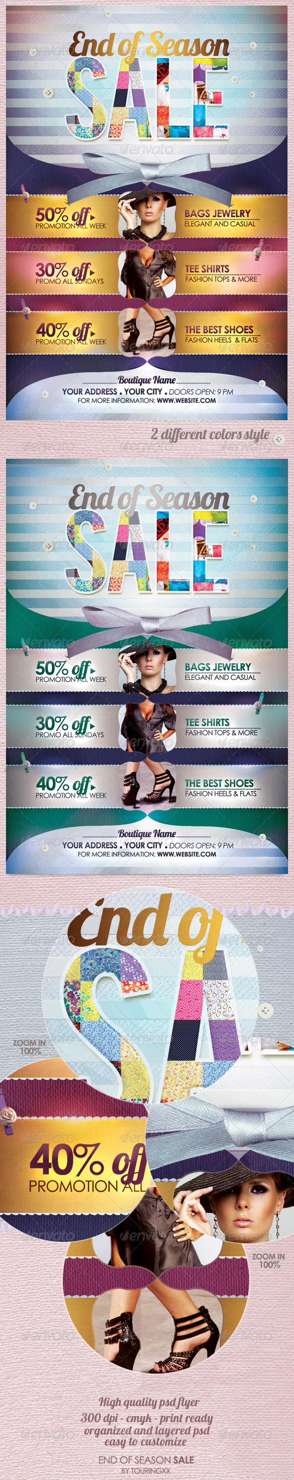End of Season Sale Flyer Template - Commerce Flyers