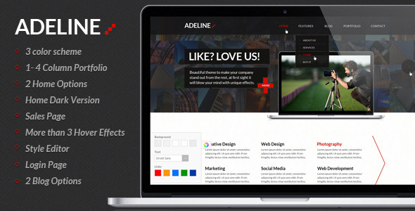 ThemeForest Adeline Multipurpose PSD Template 3119075 ThemeForest Adeline Multipurpose PSD Template 3119075