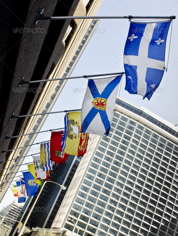 Canada Provincial Flags - Stock Photo - Images